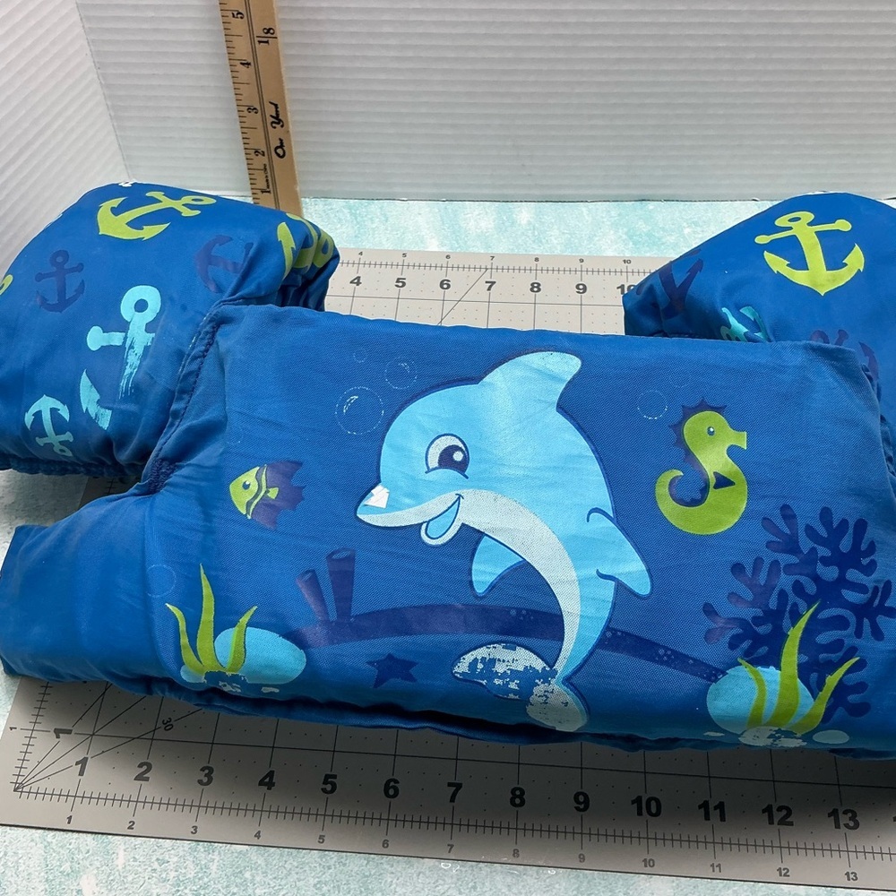 Blue Dolphin and Anchor Themed Life Jacket‎